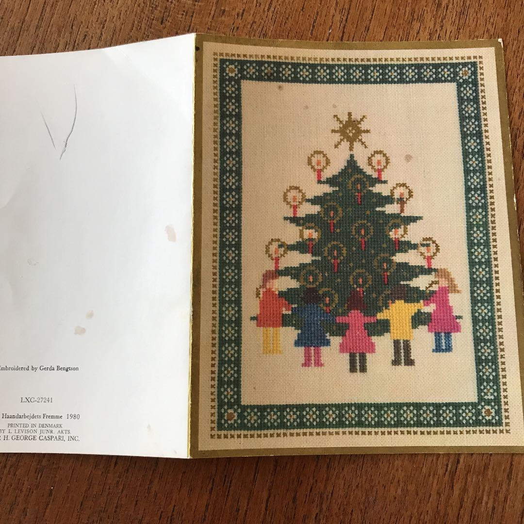 デンマークのクロスステッチ 2冊セット おまけクリスマスカード付き