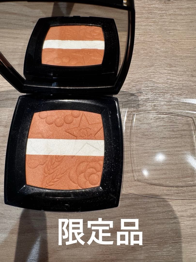 限定品 CHANEL パウダーチーク 998 ピーチ - メルカリ