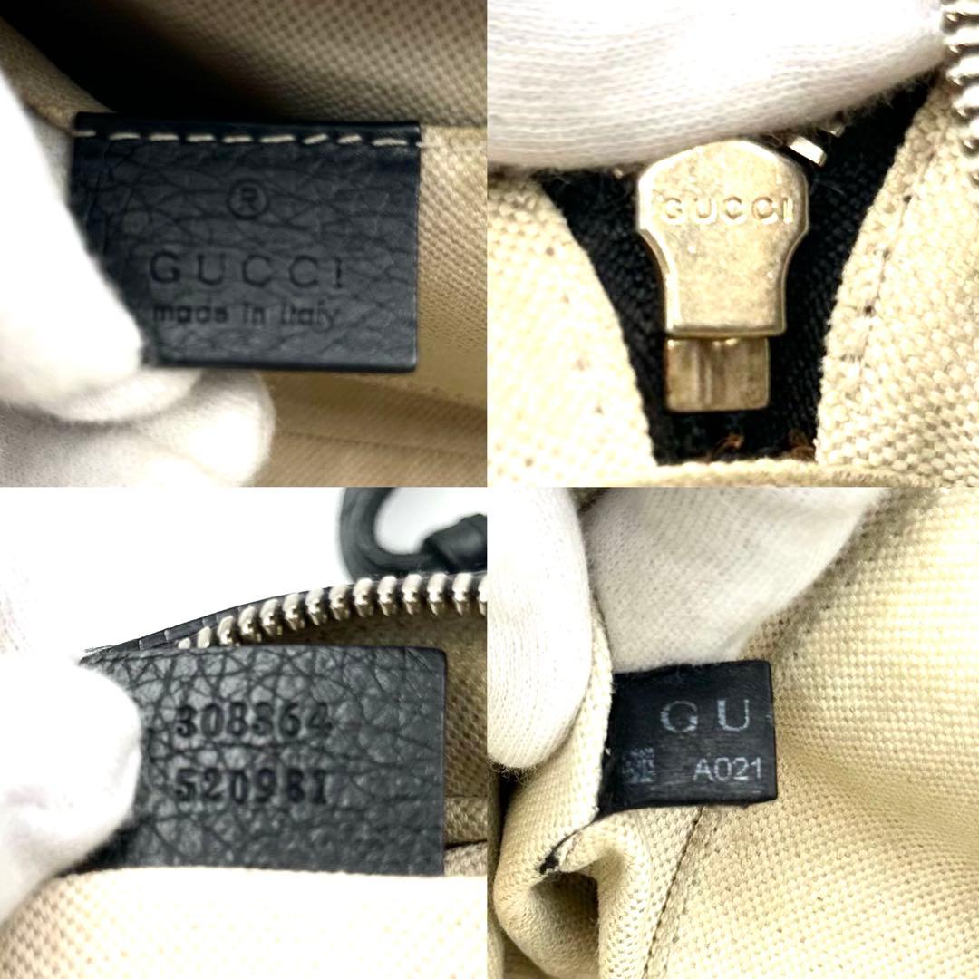 《美品》GUCCI ソーホー スモールレザー ディスコバッグ ショルダーバッグ