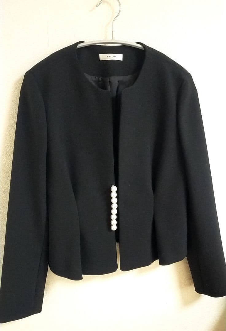 40サイズ】Yoko Chan パールノーカラー ジャケット ヨーコチャン