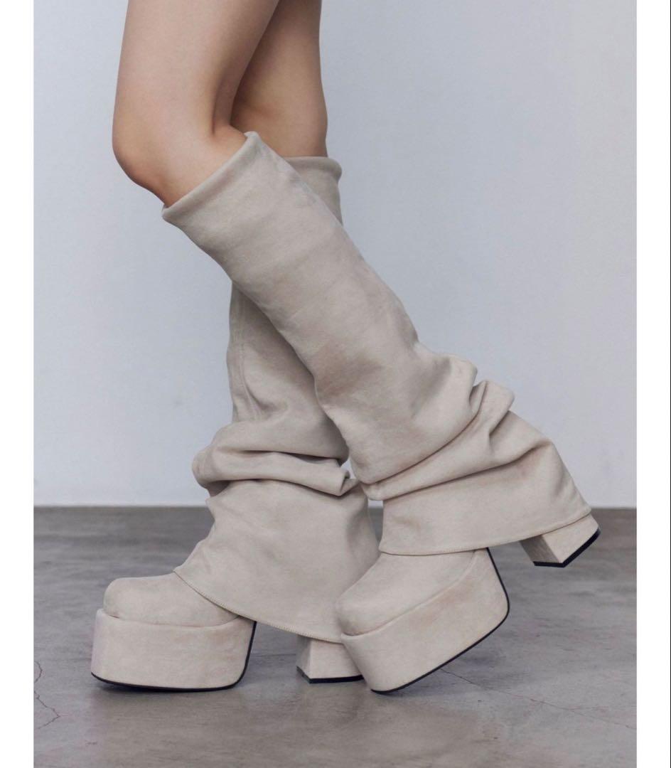 EMODA　ルーズフレアカバーフィットブーツ EMODA（エモダ） ルーズフレアカバーフィットブーツ 即日発送