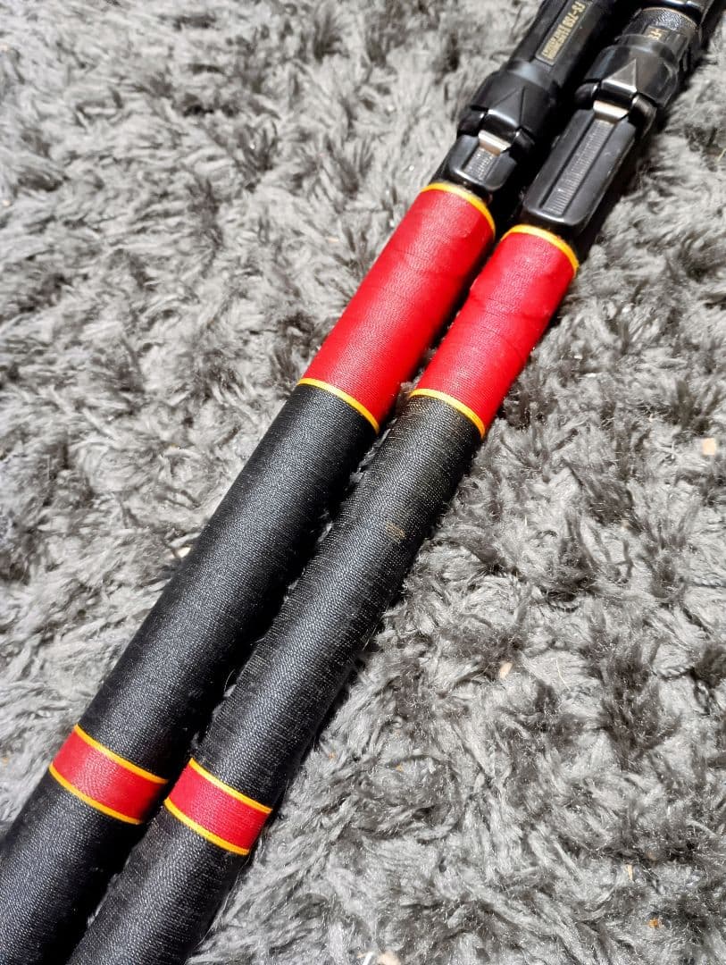 がまかつ がま磯 中硬2号5m & 硬調4号5m まとめて2本 - メルカリ