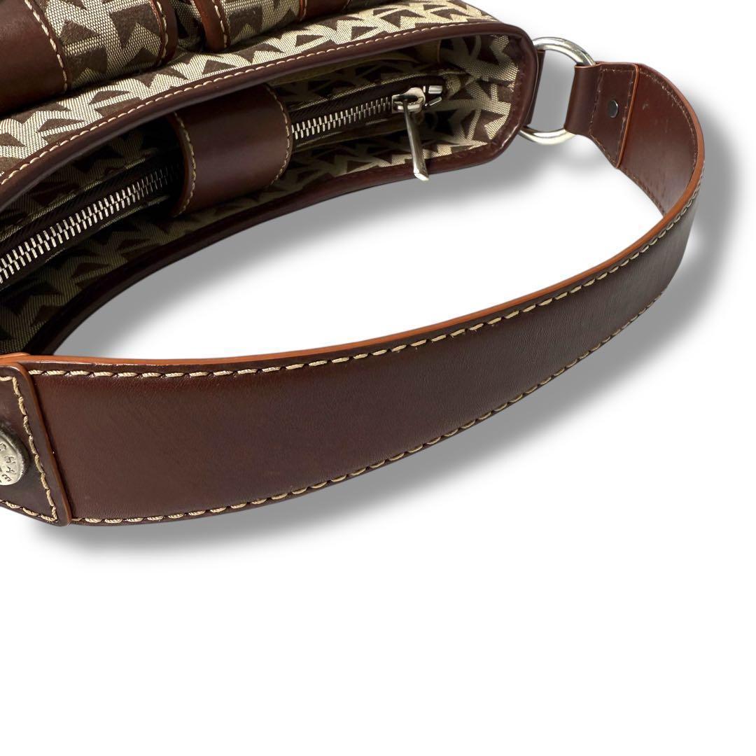 《激レア》マイケルコース ワンショルダー バック キャンバス レザー フラップ