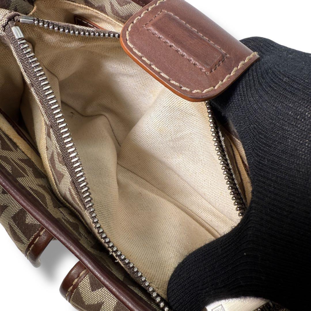 《激レア》マイケルコース ワンショルダー バック キャンバス レザー フラップ