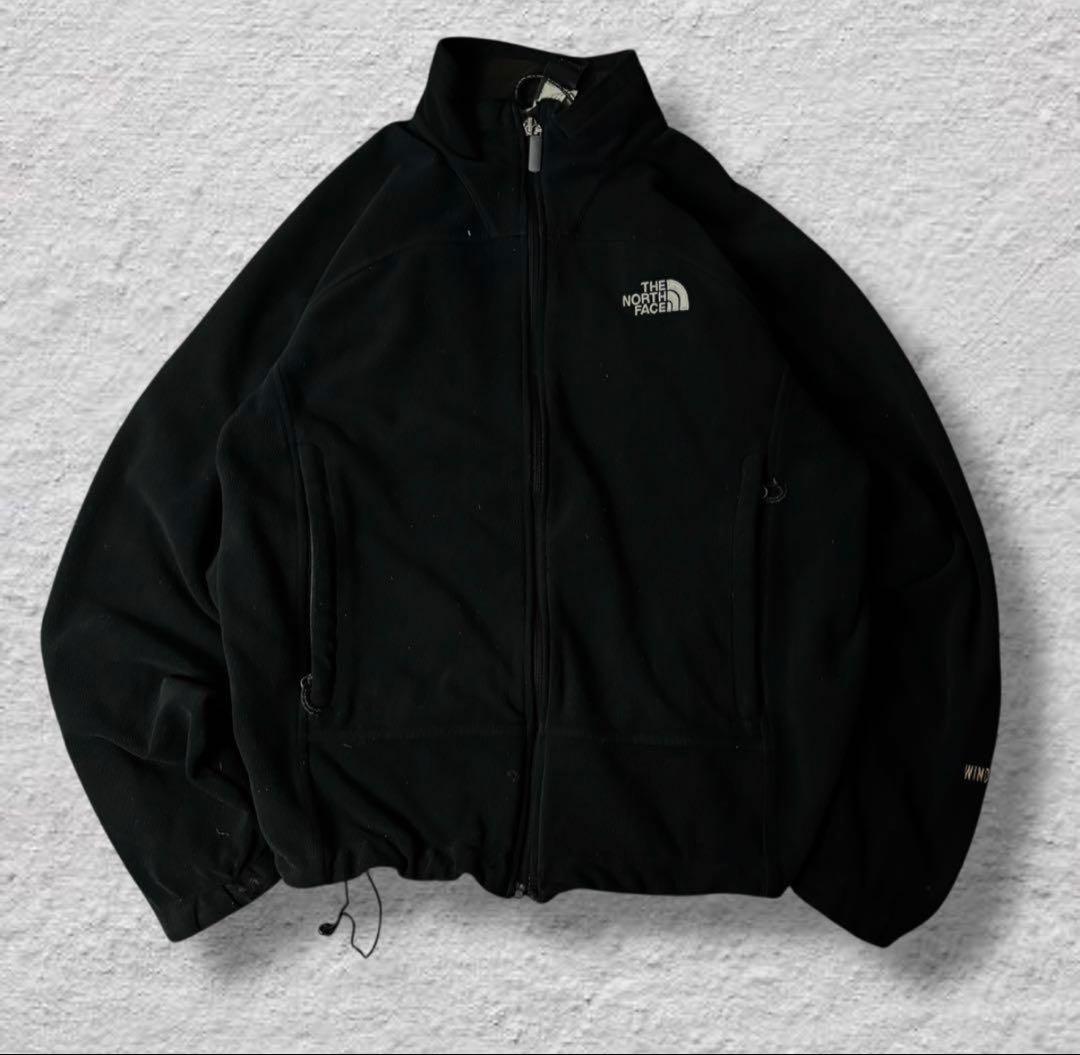 ノースフェイスソフトシェルジャケット90s古着vintageブラックUSA規格L