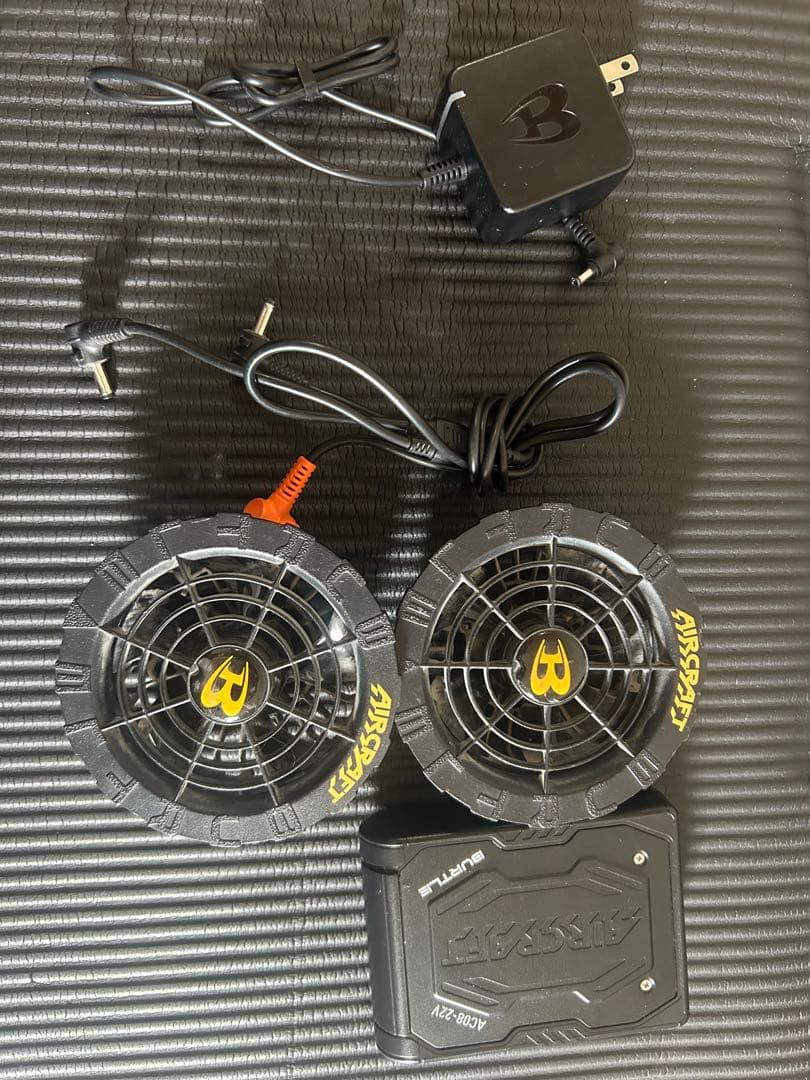 【BURTLE】AIRCRAFT AC08-22V 空調服用冷却ファン BURTLE（バートル） ファンユニット 単品 22V対応 エアークラフト