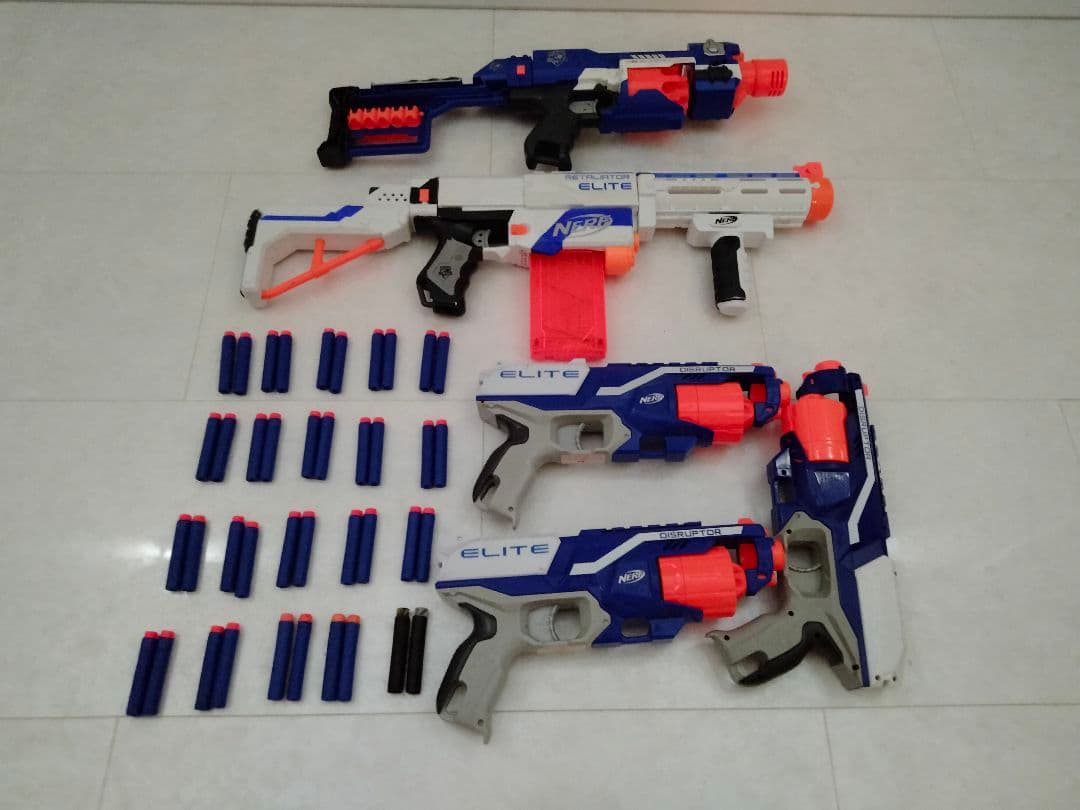 ナーフ銃　エリート５丁 ナーフ エリート 2.0 コマンダー RD-6 手動 連射 エリートダーツ12本