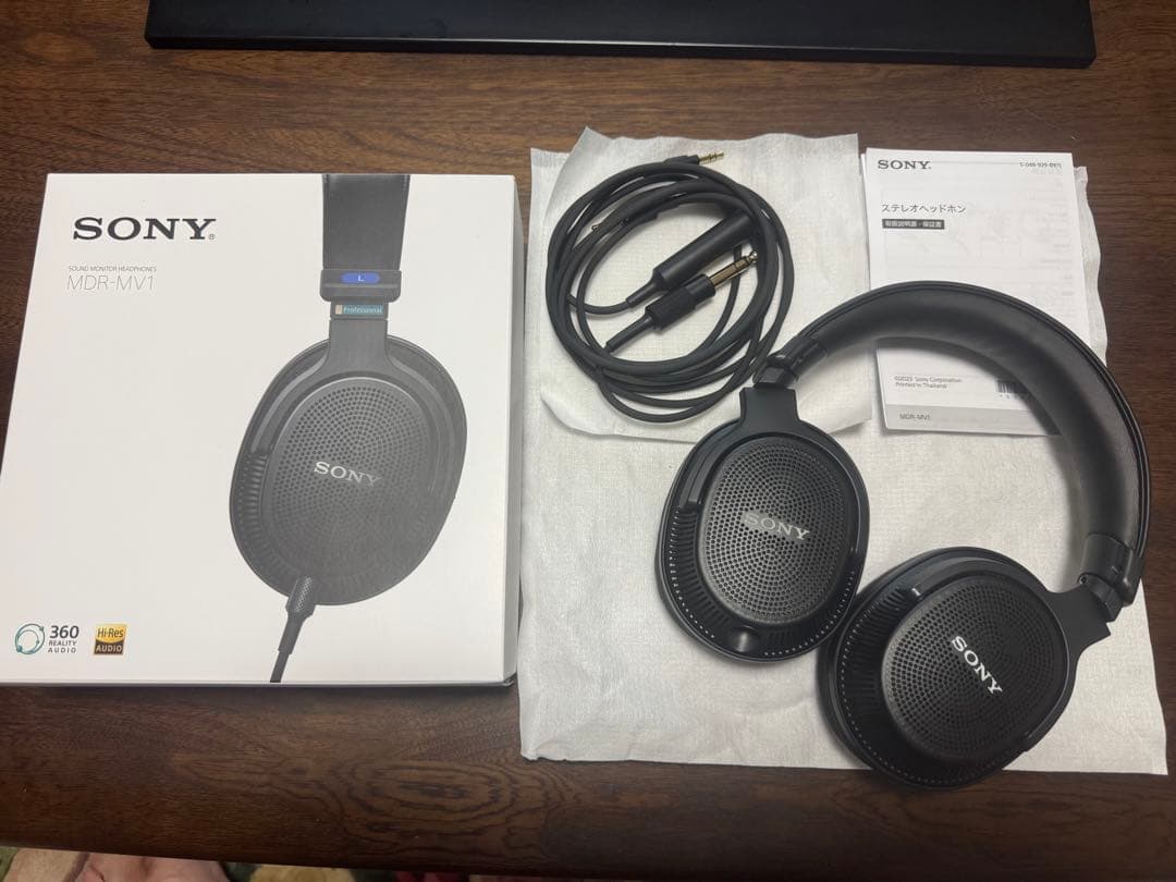 360 Reality Audio対応SONY MDR-MV1 SNY-MDR-MV1.JPG