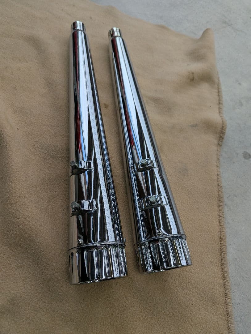 CFRタイプ ダブルフルーテッド　クロー厶マフラー 1995～2016 ツーリング 4.5インチ スリップオンマフラー ダブル