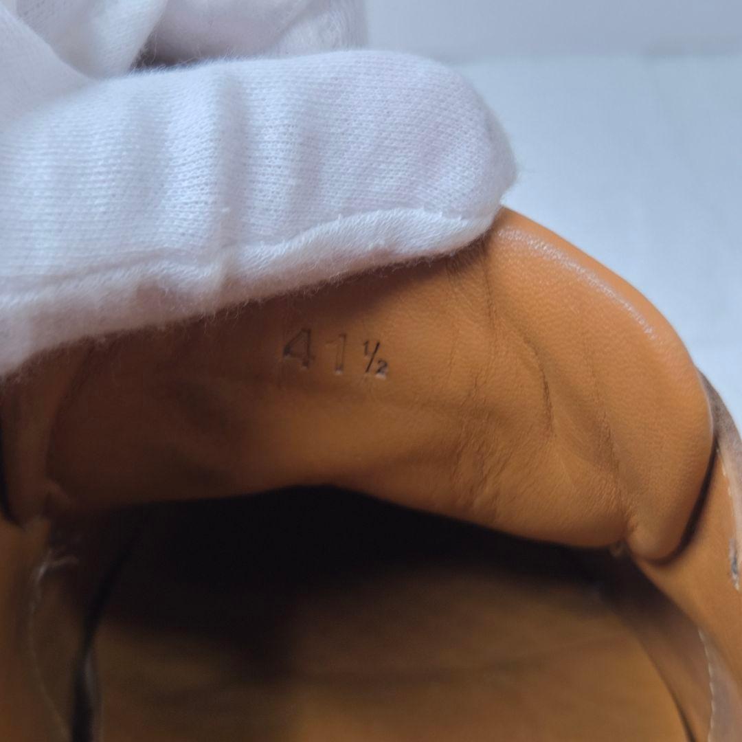 HERMES デッキシューズ 41.5(26.5cm) ブラウン