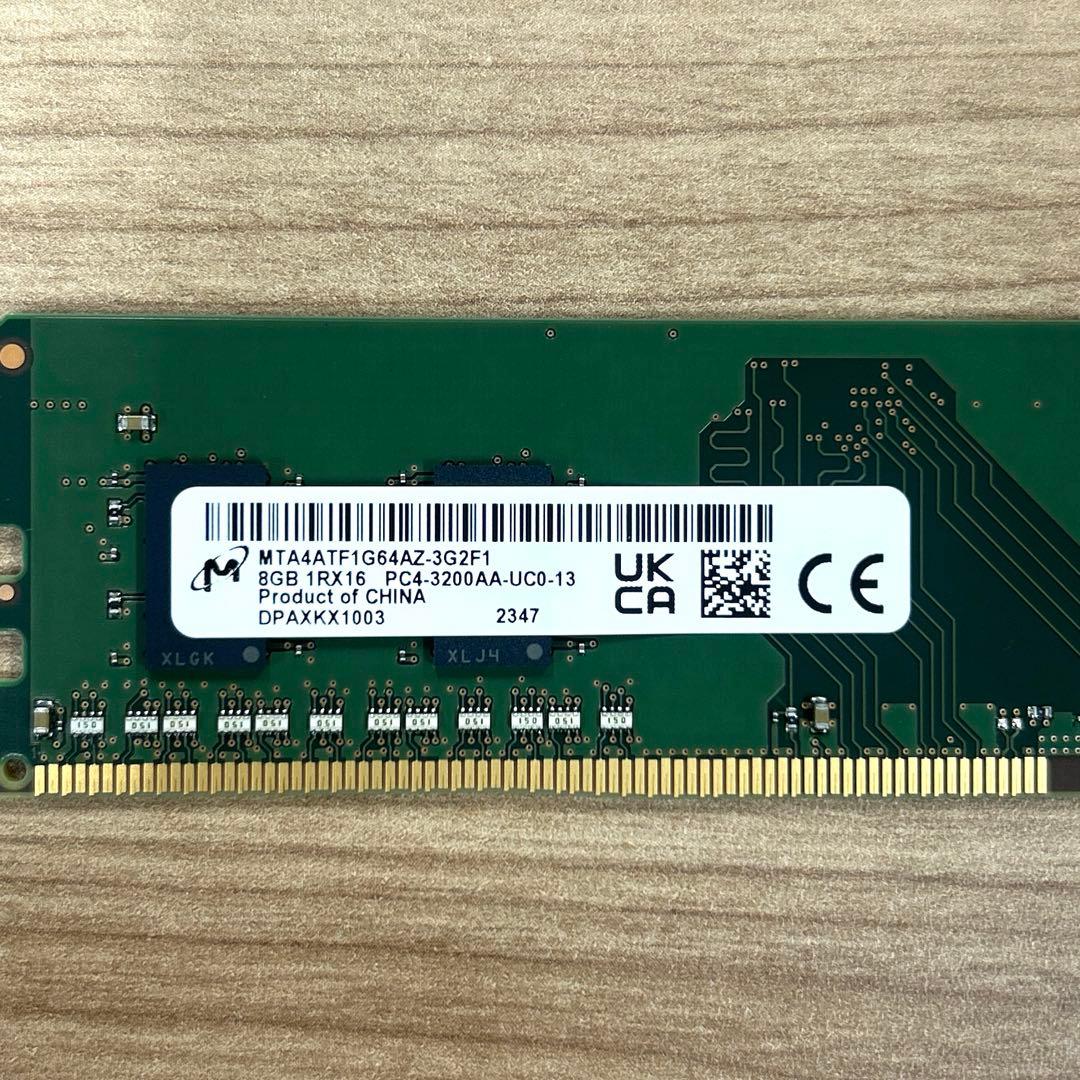Micron DDR4-3200AA MTA4ATF1G64AZ-3G2F1 - メルカリ