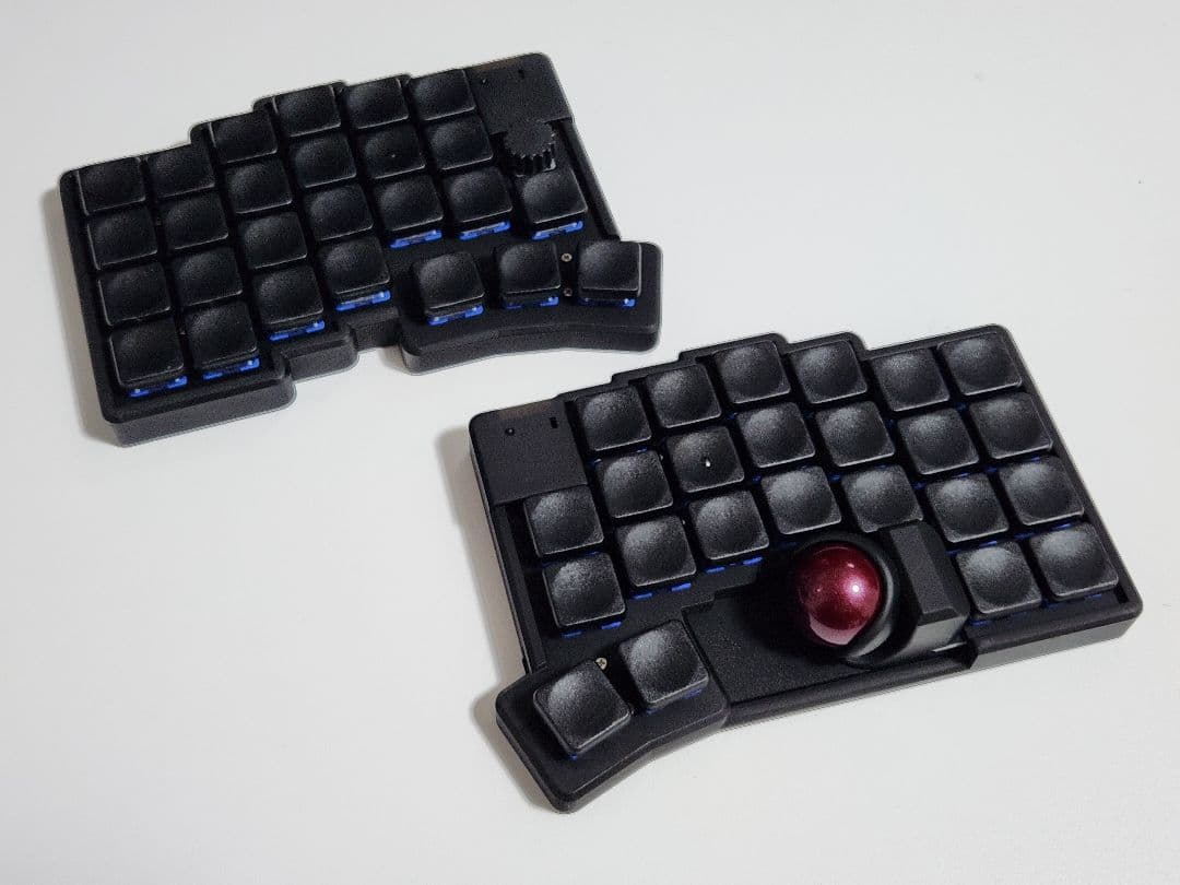 Glove51tb 完成品 低背トラボ ロープロファイル 無線接続 ブラック