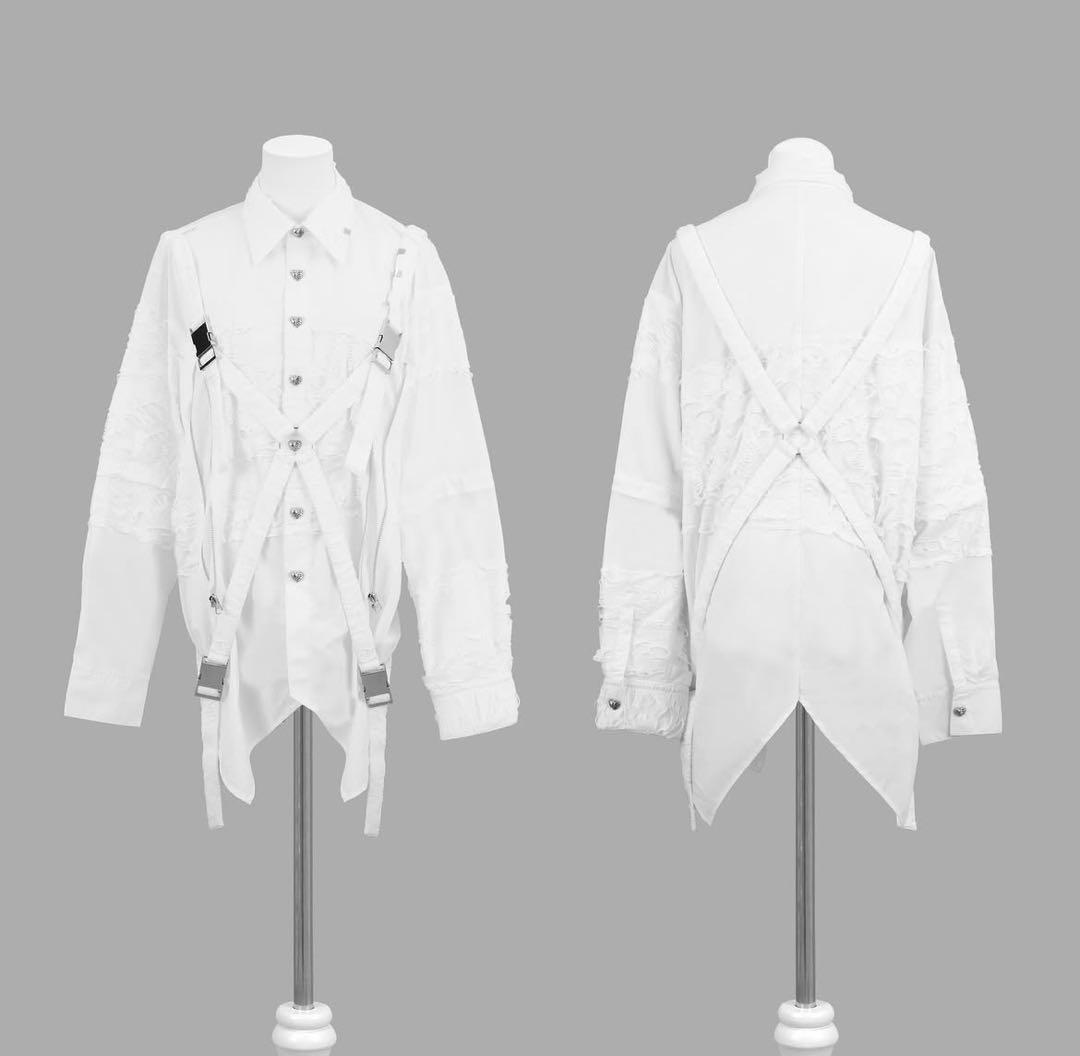 dimmoire 監禁ハーネスシャツ White DimMoire【ディムモアール】監禁ハーネスシャツ/Black