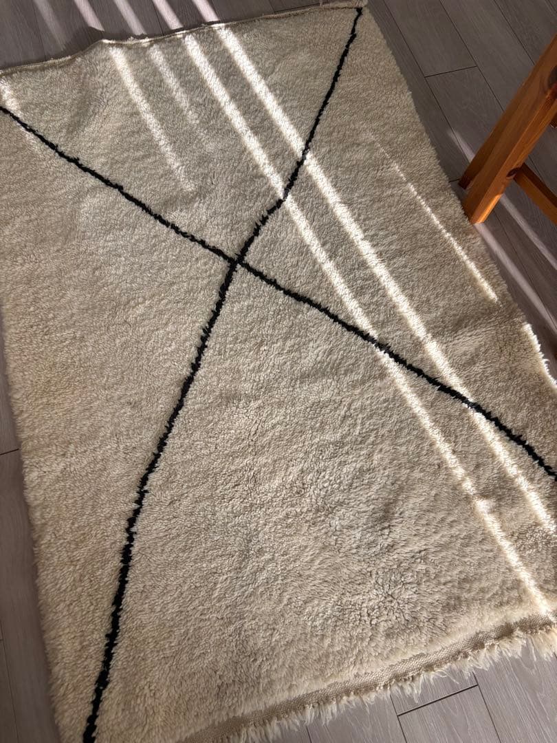 モロッコラグ　ベニワレン モロッコラグ「ベニワレン」190×142㎝