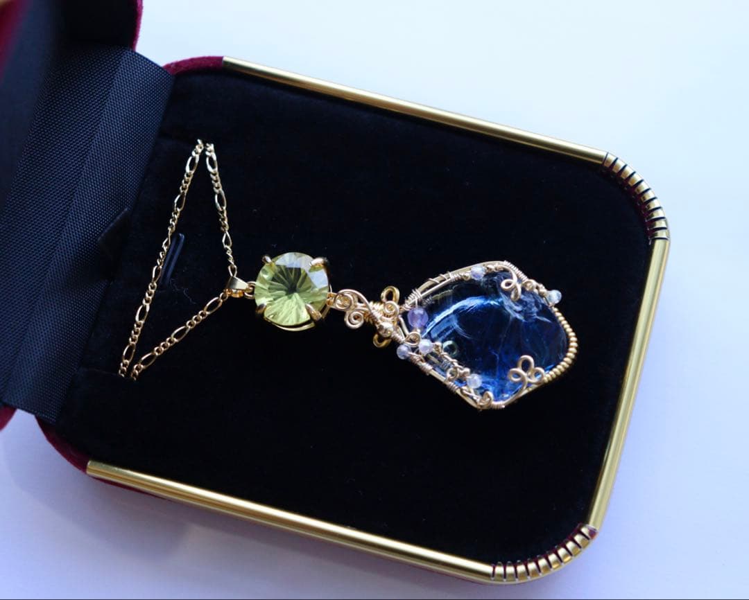 アースシャーマンアンダラクリスタル×レモンクォーツのワイヤー