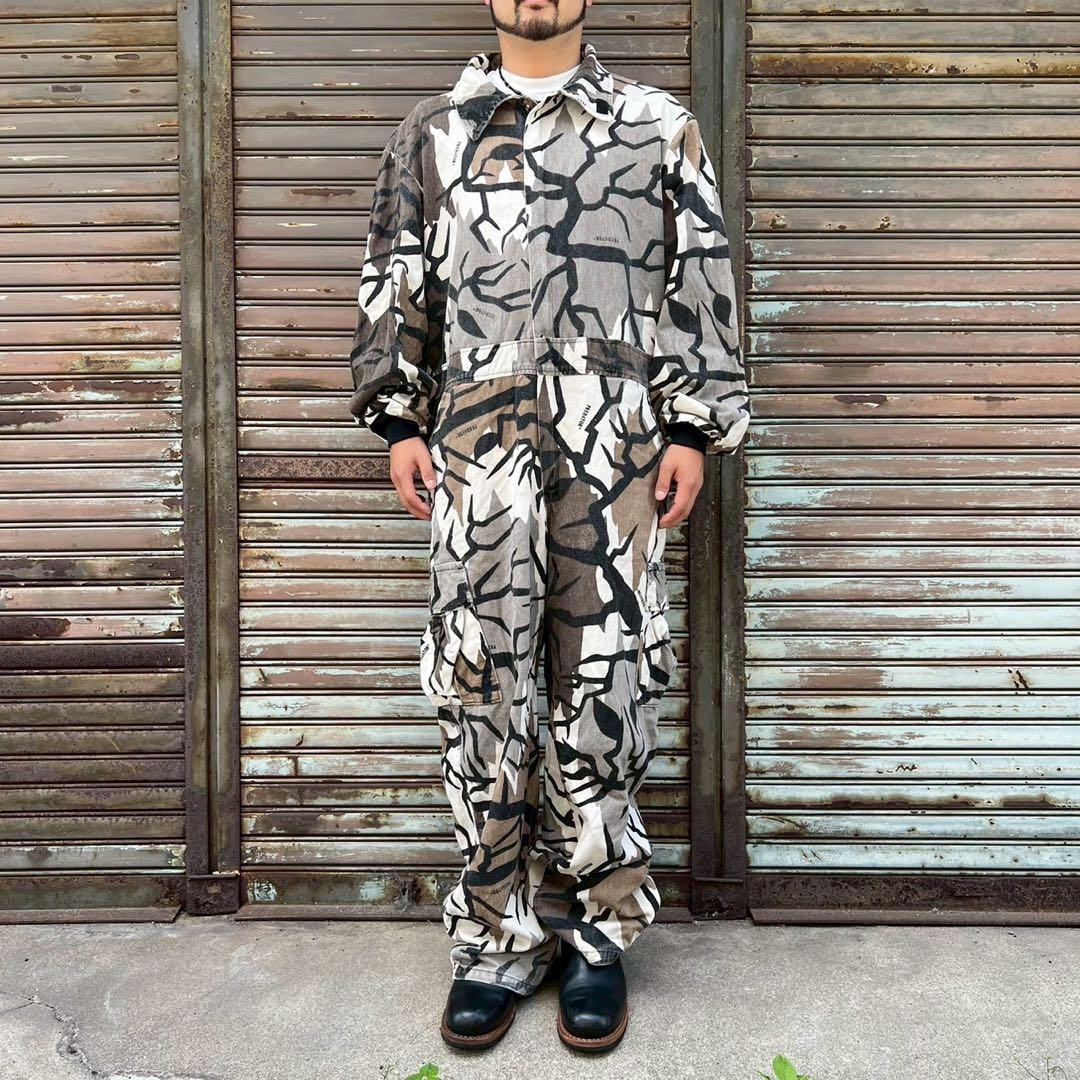 超希少 90s USA製 プレデターカモ つなぎ オールインワン ツナギ 迷彩