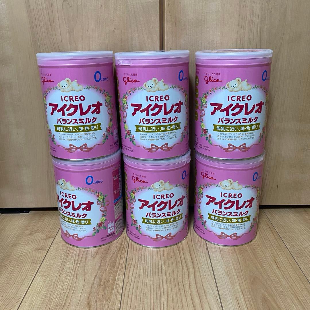 アイクレオ　バランスミルク 6缶セット グリコ）アイクレオ バランスミルク 4800g（800g×6缶）（0ヶ月～1歳頃