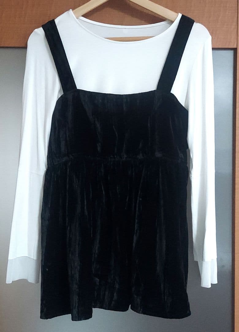 黒 ベルベット キャミソール - メルカリ