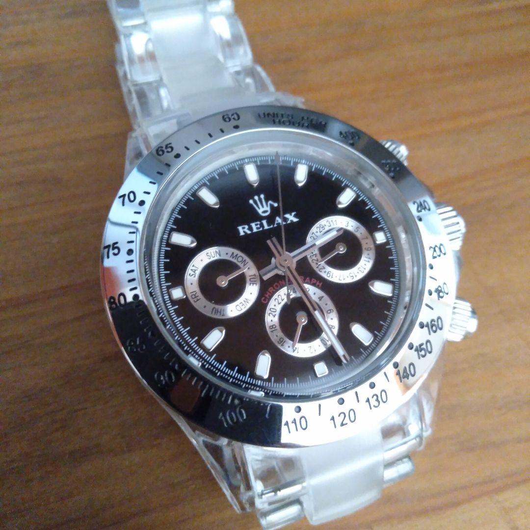 Relax リラックス デイトナ 時計 王冠 世田谷 所ジョージ 【ジャンク品