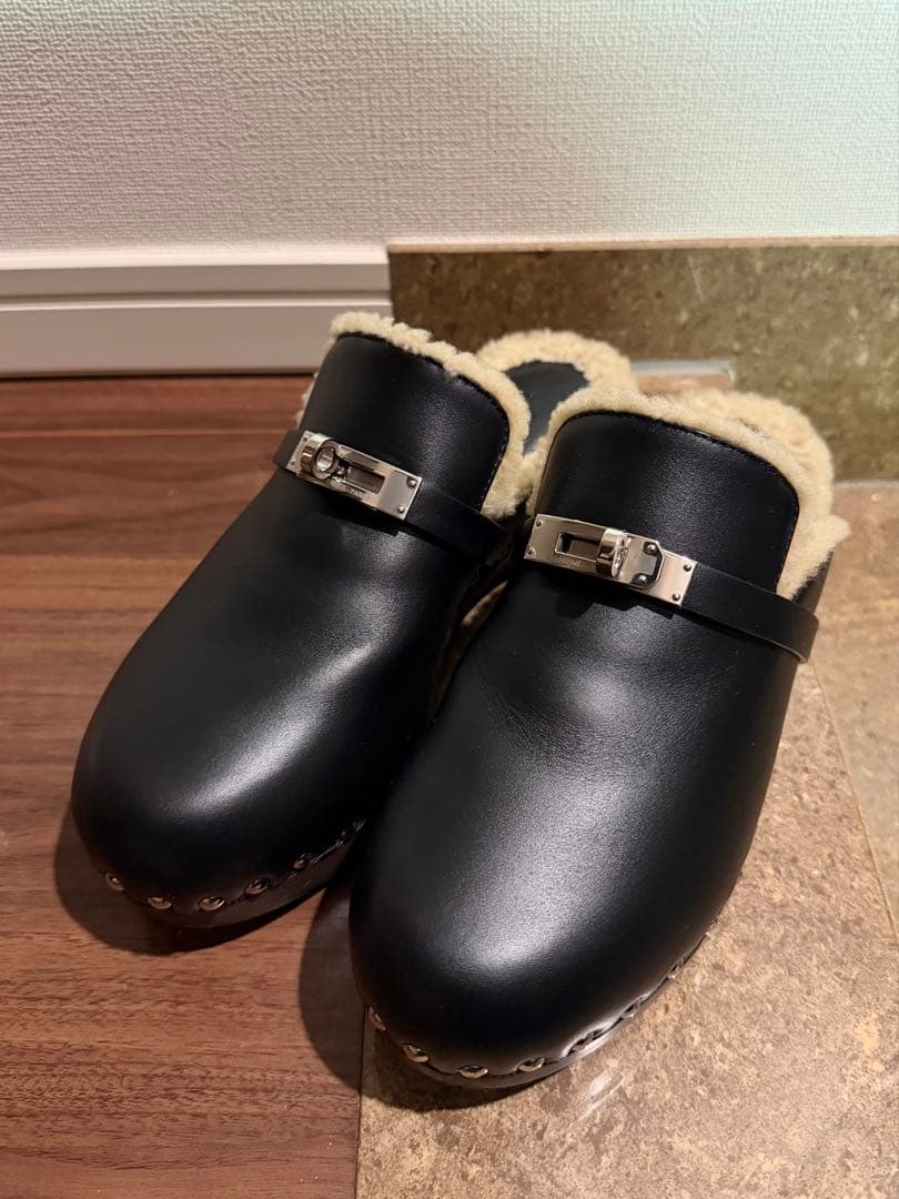 エルメス カルロッタ サボ 37 黒 ブラック - メルカリ