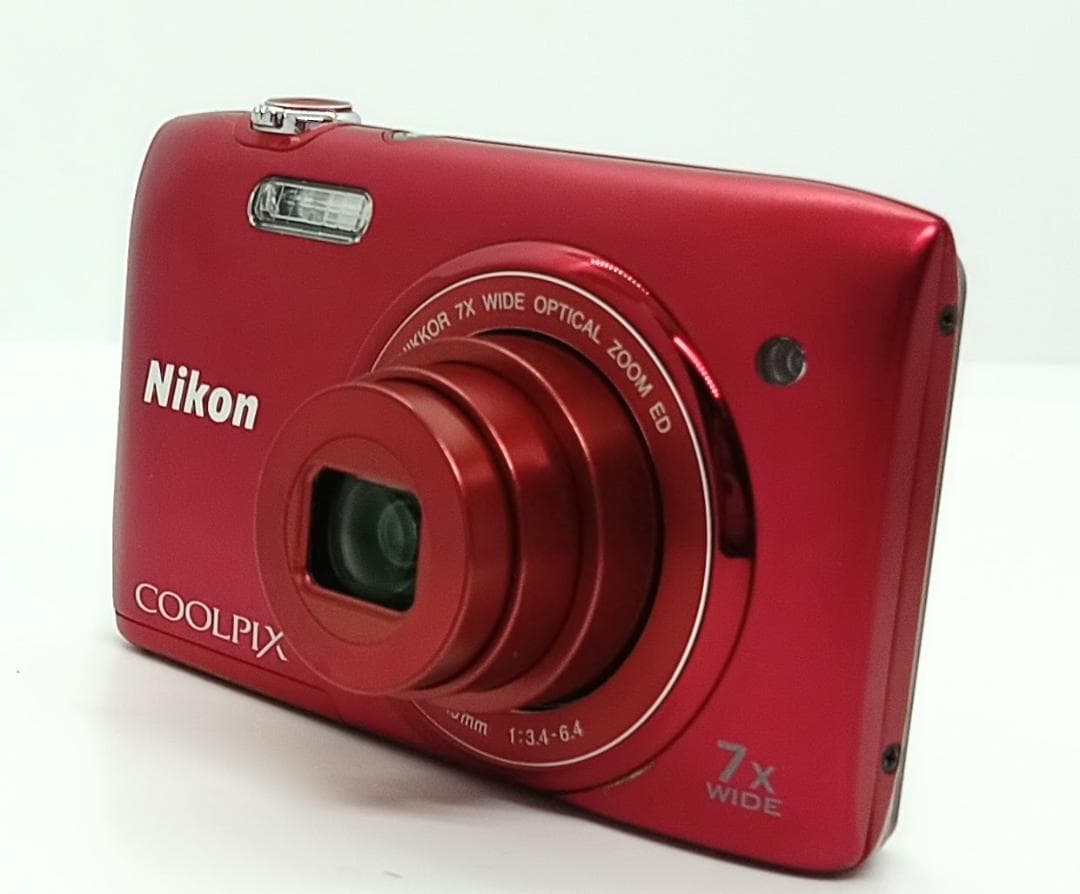 デジタルカメラ Nikon COOLPIX S3400 Red 20.1MP 7x Zoom