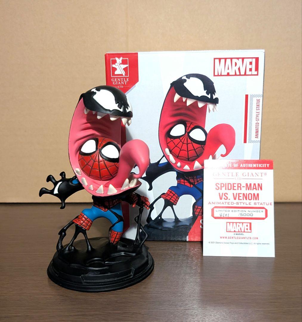 MARVEL スパイダーマン vs ヴェノム フィギュア　ミニスタチュー マーベル・コミック』 ミニスタチュー ヴェノム＆スパイダーマン
