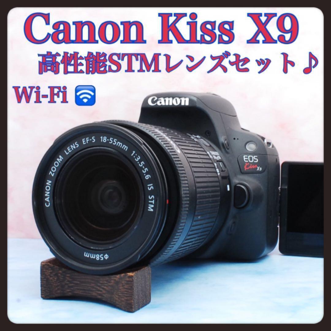 Canon Kiss X9 レンズキット 18-55mm IS STM シルバー Wi-Fi転送 元箱