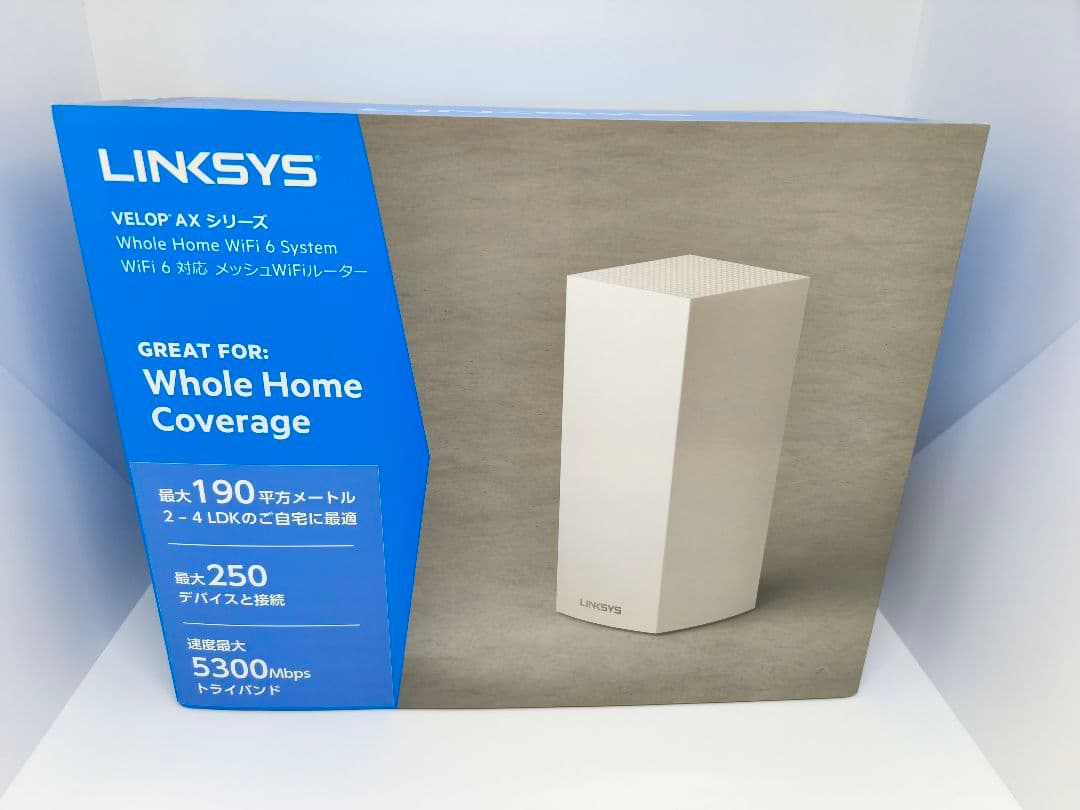【極美品】未使用品 LINKSYS MX5300 ルーター Amazon.co.jp: Linksys(リンクシス)MX5300 WiFi 6メッシュルーター