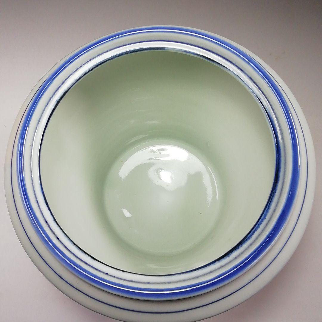 S804 水指 『染付 竹繪 水指』『平安 静山造』 共箱 茶道具 - メルカリ