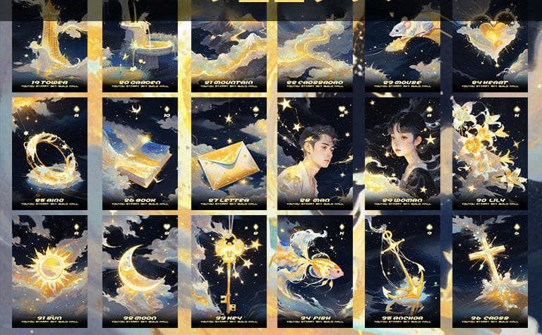 正規品ルノルマンカード】海外インディーズ✨ケース付き✨美しい銀河の