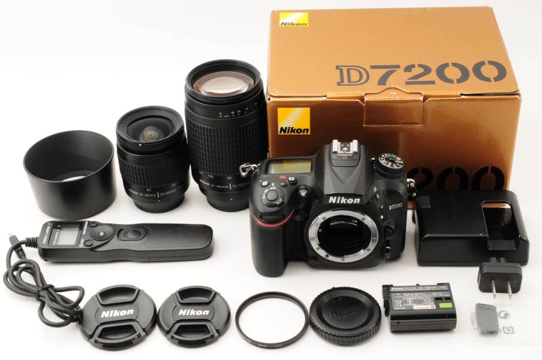□ 美品 □ ニコン Nikon D7200 ダブルズームレンズ - メルカリ