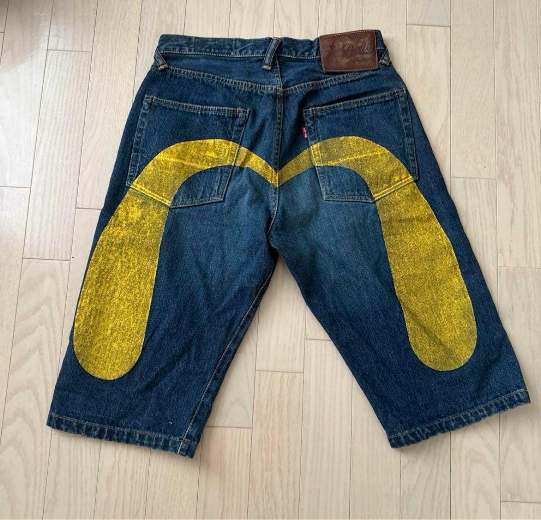 EVISU 大黒 ビックカモメ ハーフパンツ ハーフデニム - メルカリ