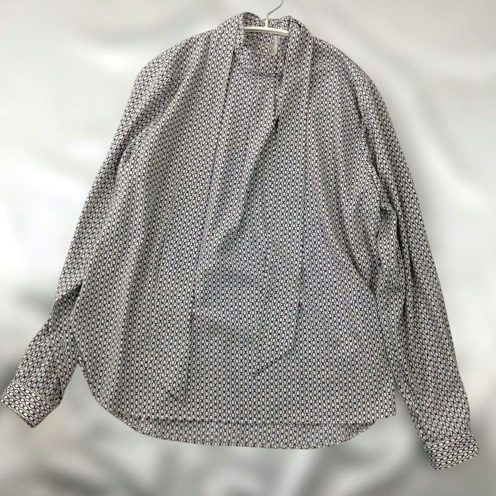 SOEJU ソージュ　チェーン柄ボウタイブラウス　M チェーン柄ボウタイブラウス - SOÉJU online store｜上質な大人の女性