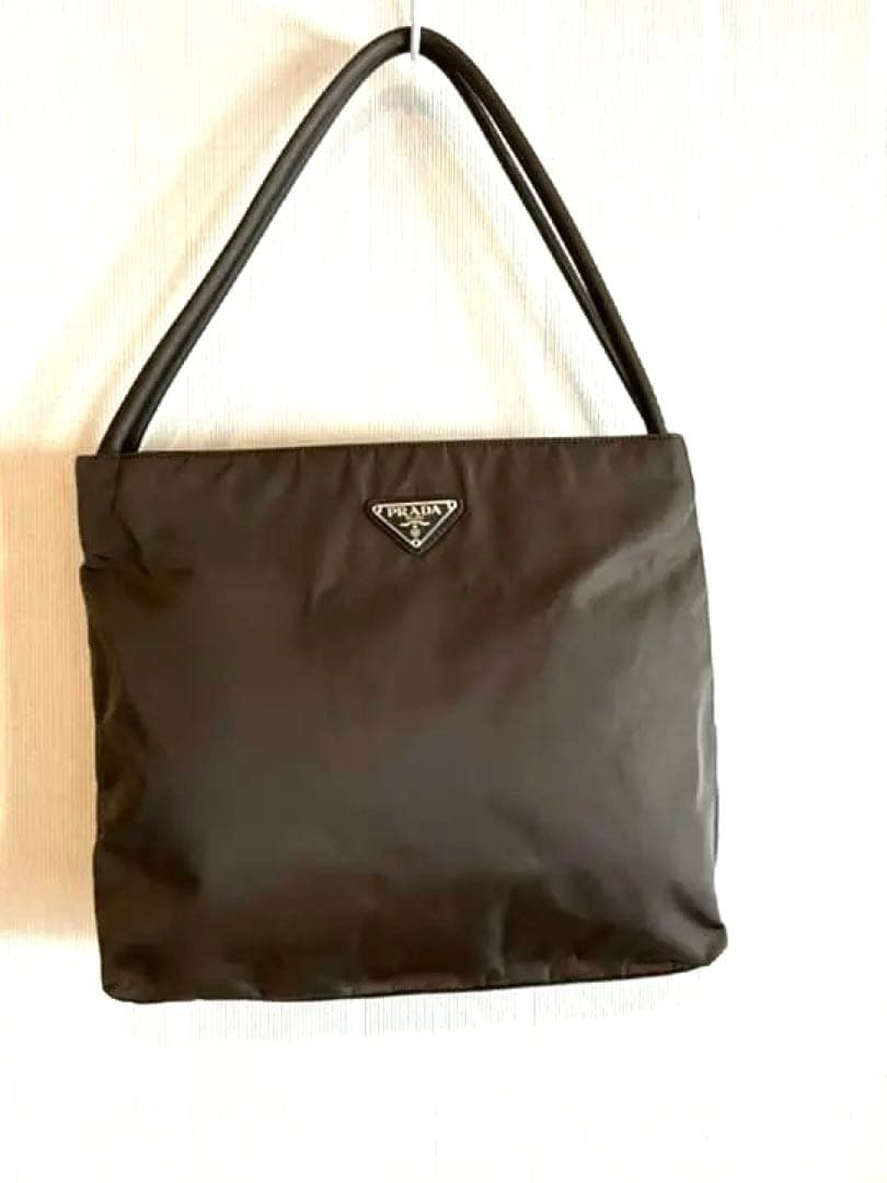 プラダ☆ショルダートート　ハンドバッグ　仕切りあり　ナイロン　カーキブラウン 楽天市場】【バッグ】PRADA プラダ ナイロン トートバッグ ショルダー