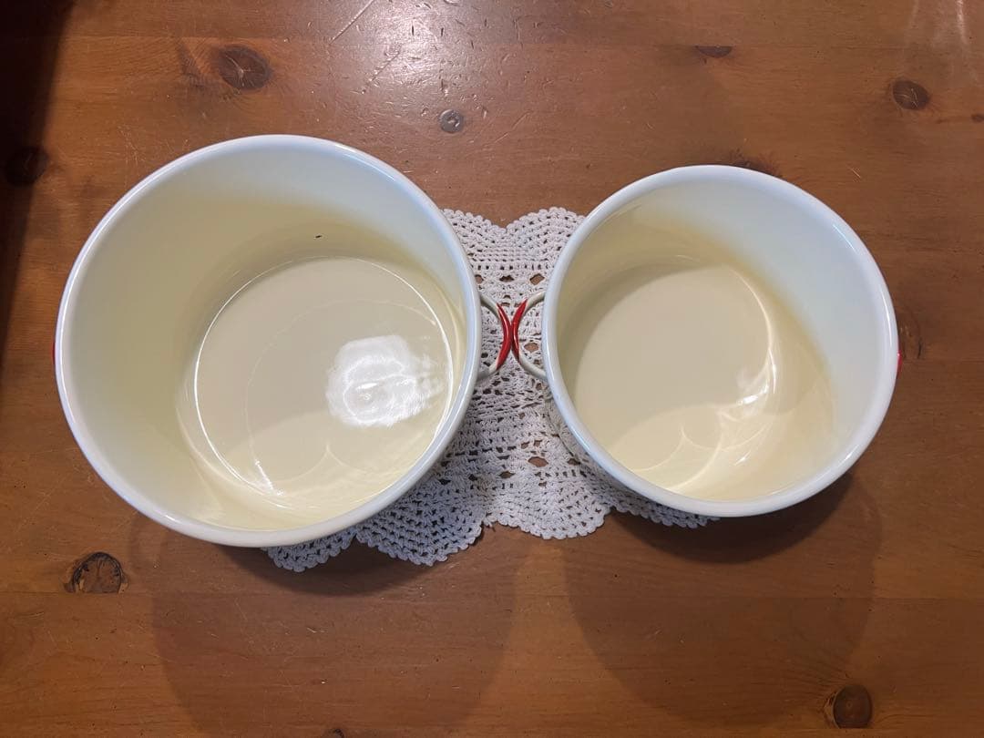 さくぱるさん専用チェリー柄ホーロー♪保存容器2個セット♪マニー風