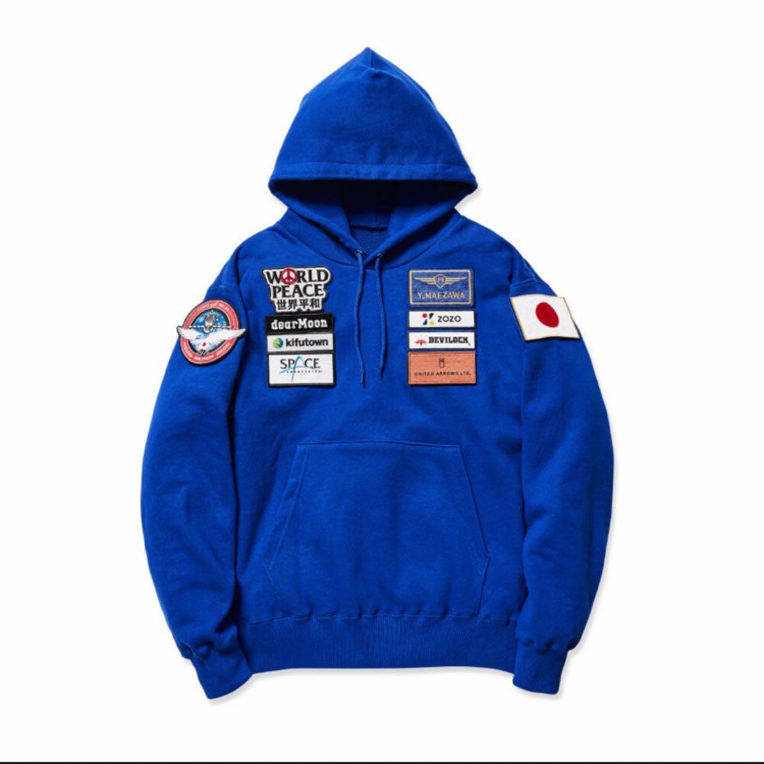 MAISON KITSUNÉ ネイビー ジャージースタジャン XLの通販はau PAY