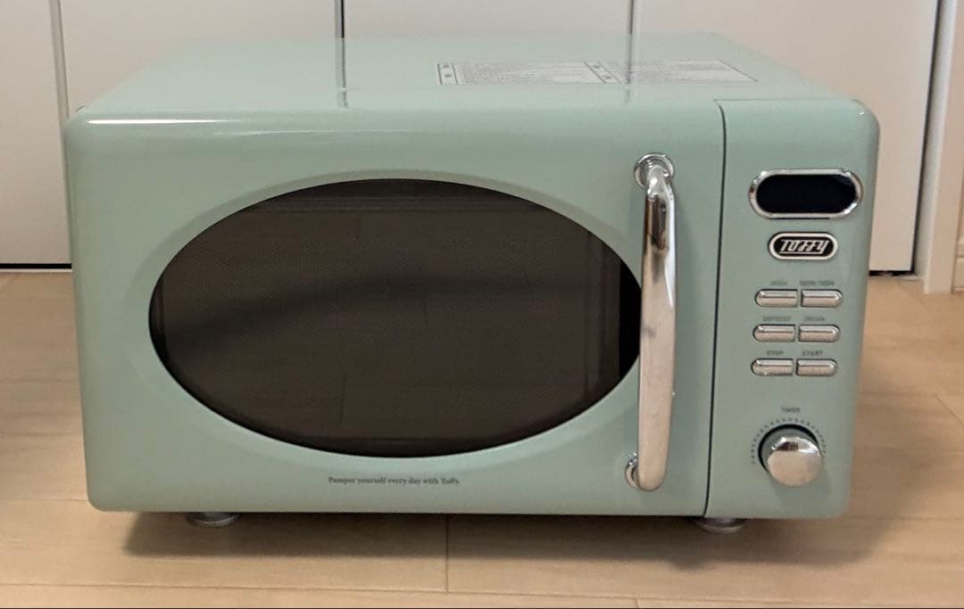 ミントグリーン 電子レンジ コンパクト Toffy 電子レンジ K-DR1 小型 電子レンジ 17L レンジ レトロ 単機能