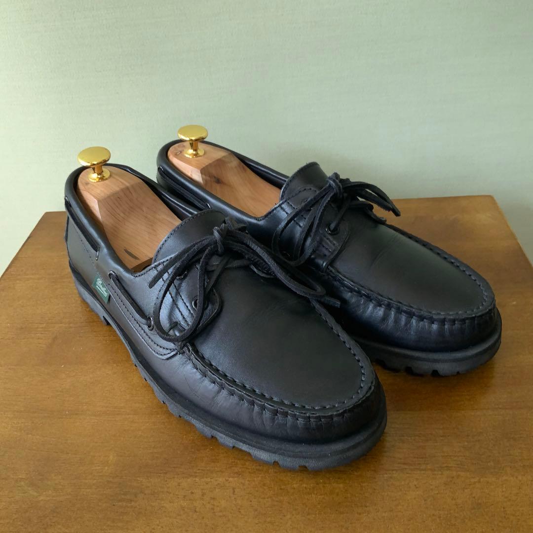 ParabootパラブーツMALOマロ デッキシューズ 7 ブラック MALO(マロ) | パラブーツ日本公式オンラインストア – Paraboot