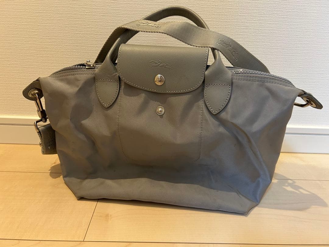 Longchamp グレー トートバッグ ロンシャン LONGCHAMP トートバッグ プリアージュグリーン Lサイズ
