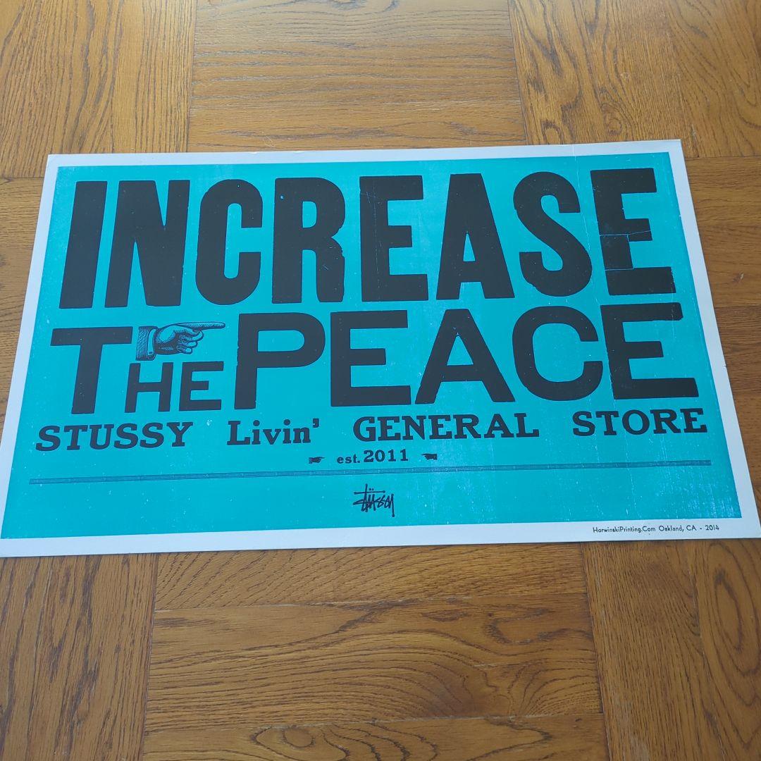 stussy livin' general store ポスター ブルー - メルカリ