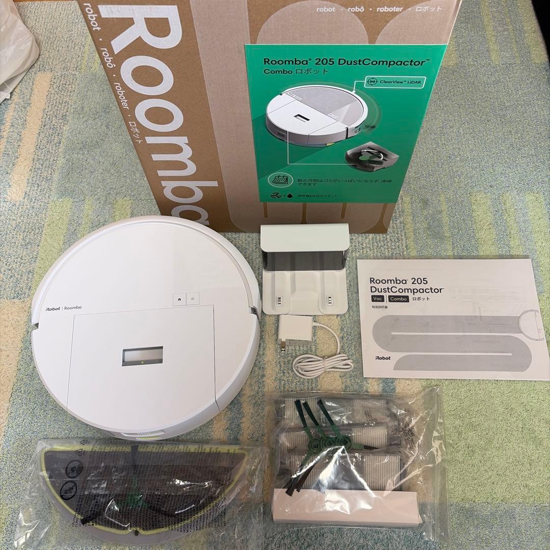 【新品未使用】Roomba 205 DustCompactor +オマケ付き Roomba® 205 DustCompactor™ Combo robot​ | iRobot®
