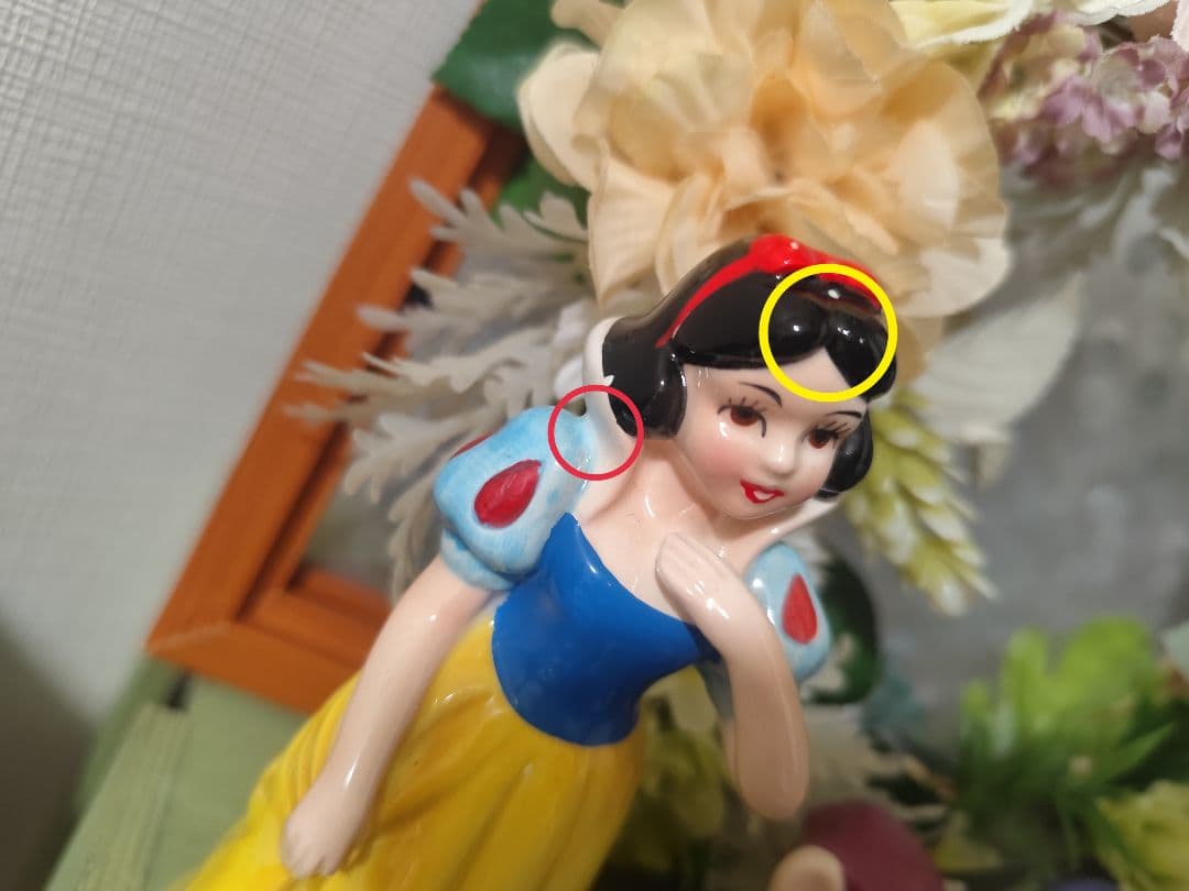 白雪姫 七人のこびと 陶器 置物 ディズニーランド ディズニー - メルカリ