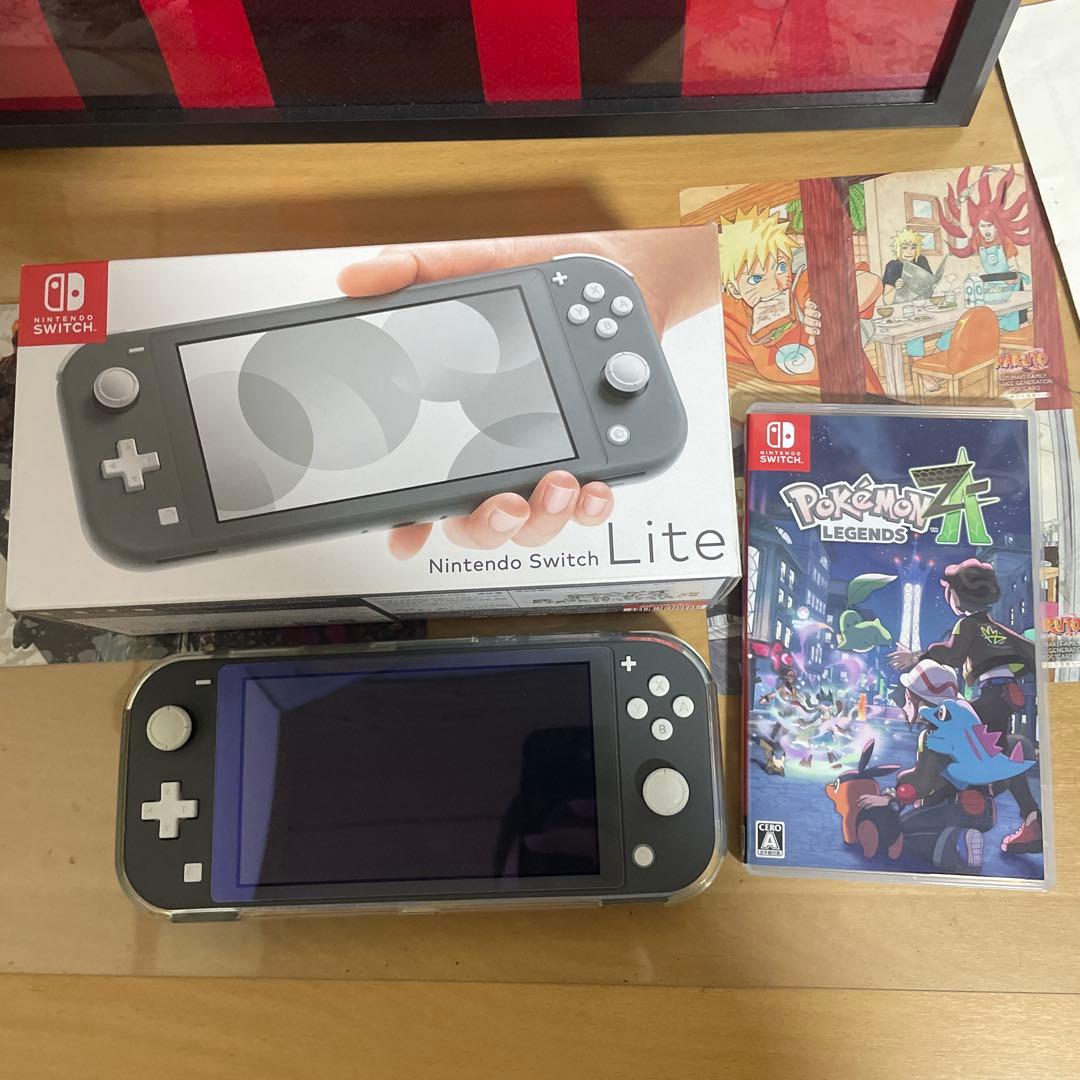 Nintendo Switch Lite グレー ポケモンza セット売り - メルカリ