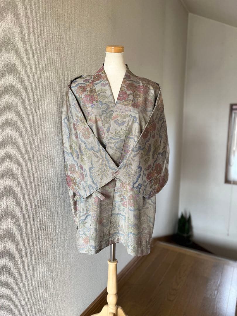 まみこ様♡本場奄美大島紬 作務衣　登録商標付き　古典華（秋竹梅）大人お洒落上衣