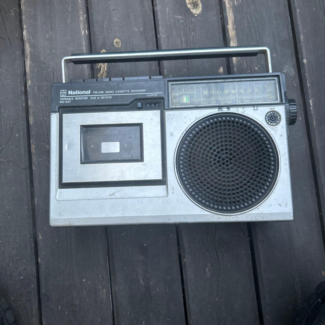 National RQ-542 FM/AMラジオ カセットレコーダージャンク品！ - メルカリ