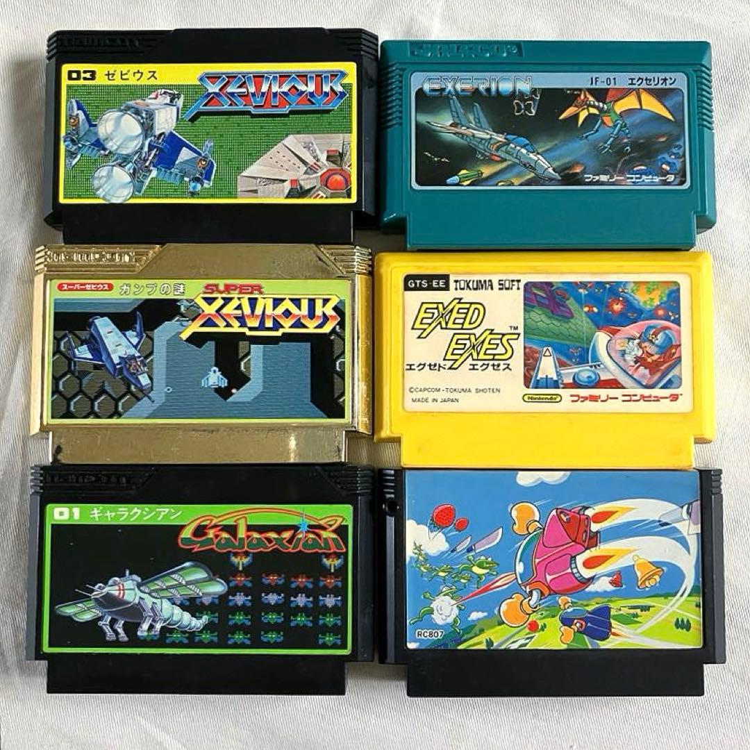 ファミコン シューティングゲーム6本セット その1 箱説無【動作確認済