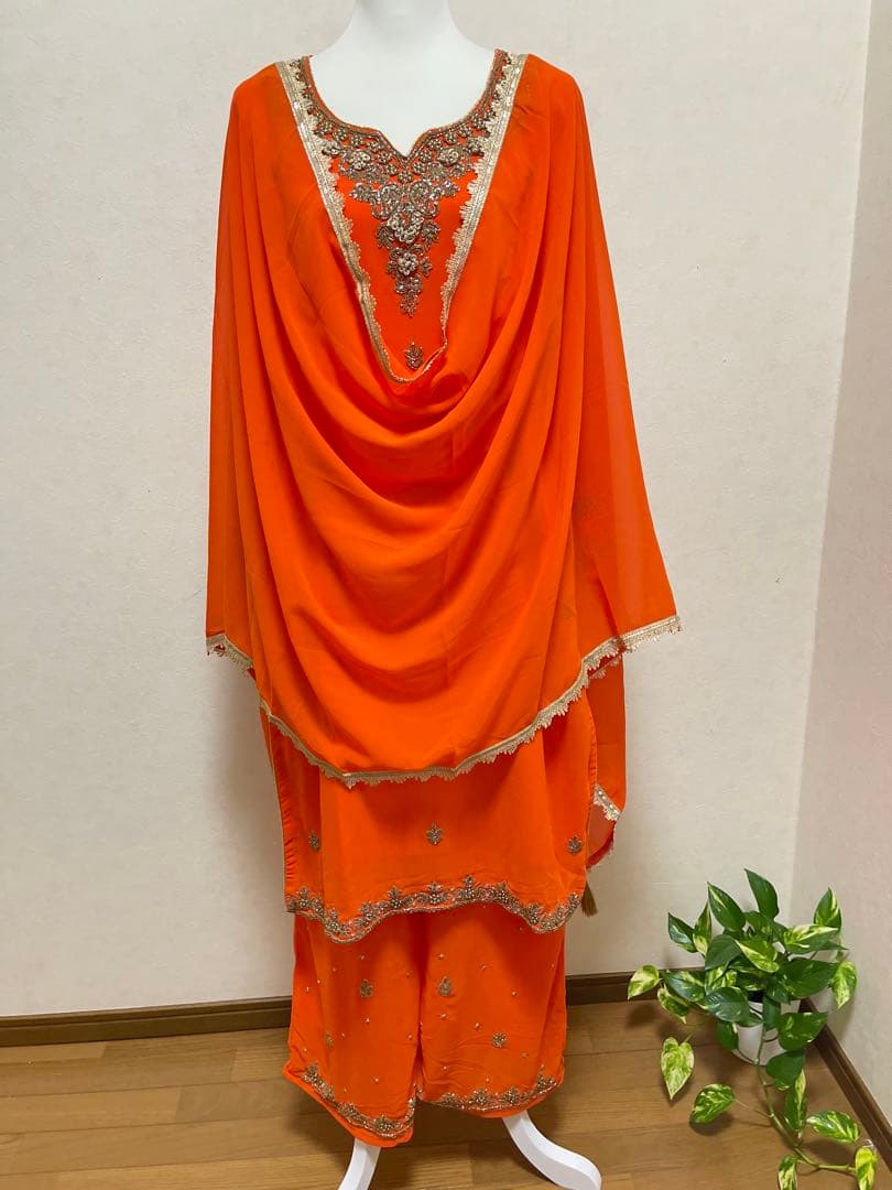 インド民族衣装高級クルタセットパーティー/結婚式パンジャビドレス