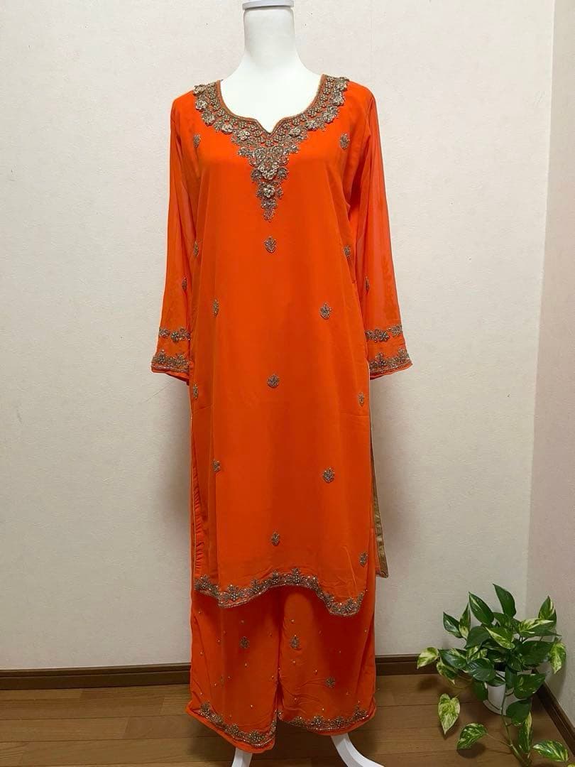 インド民族衣装高級クルタセットパーティー/結婚式パンジャビドレス