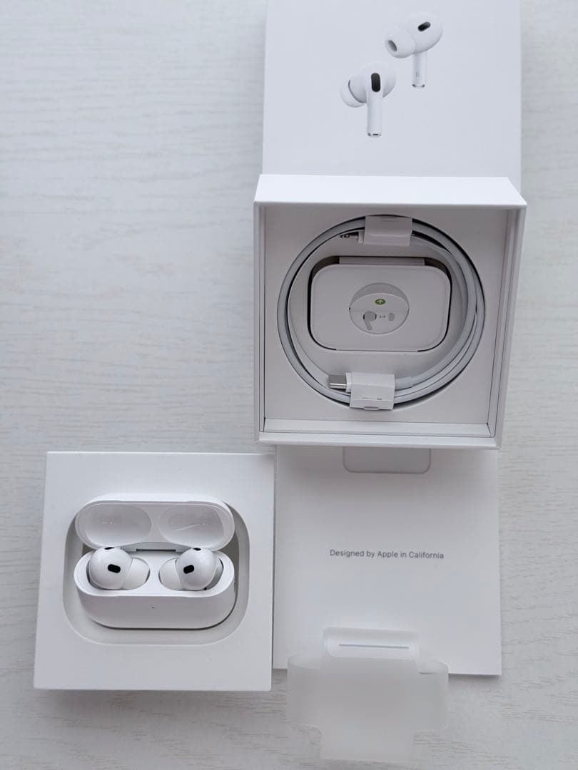 【美品】Apple正規品 AirPods Pro2 MQD83J Apple AirPods Pro（第2世代） MQD83J/A イヤホン本体 - 最安値・価格