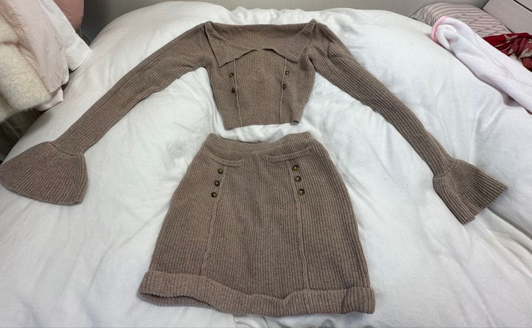 andmary Aurora knit mini dress - メルカリ